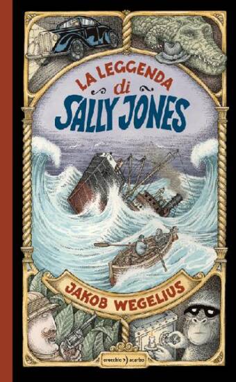 copertina del libro La leggenda di Sally Jones, di Jakob Wegelius