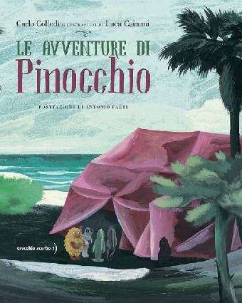 copertina del libro Le avventure di Pinocchio, di Carlo Collodi e Luca Caimmi